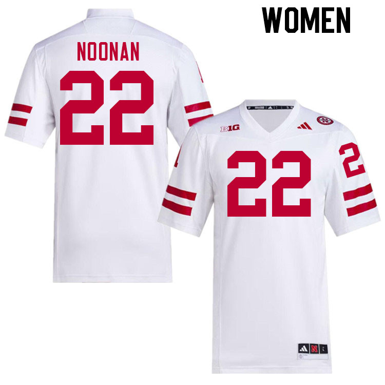 Women #22 Maverick Noonan Nebraska Cornhuskers College Football Jerseys Stitched Sale-White